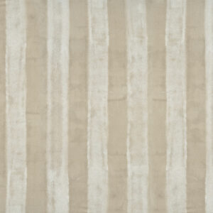 Beige Elitis-stof Ephemere Univers LI 895 05 met een patroon van brede verticale strepen in ton-sur-ton tinten.