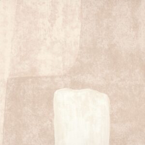Abstracte textuur van Elitis behang uit de Voiles de Papier Espiritu collectie in zachte beige- en crèmetinten.