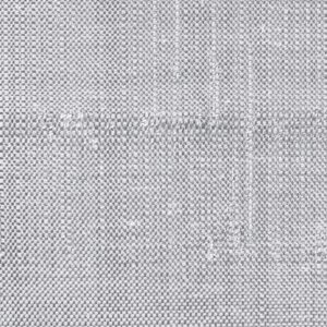 Zilverkleurig Elitis SOLO RM 1008 90 behang met een geweven textuurpatroon.