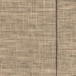 Vlechtwerk van beige rotan met een verticale donkere tussenstrook.