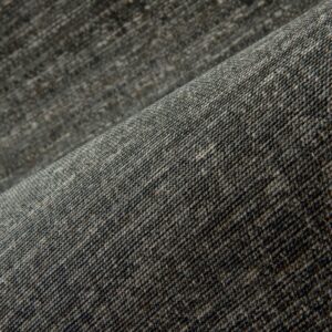 Detailopname van de geweven textuur van het Arte Aspero 40541 wandbekledingsmateriaal in grijstinten.
