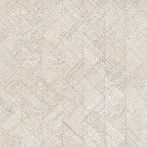 Lichtbeige wandbekleding met een subtiel visgraatpatroon en textiele structuur uit de Arte Prismatic Rutile collectie.