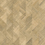 Beige wandbekleding met een geweven, geometrisch patroon uit de Arte Prismatic Rutile 52424 collectie.