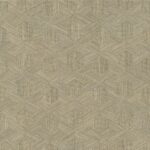 Beige en grijs geometrisch Arte Reflect 52483 behang met een subtiel 3D-patroon van verweven lijnen.