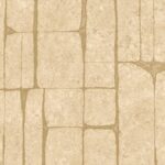 Beige muur met een patroon van onregelmatige, rechthoekige stenen uit de Arte Solco-collectie.