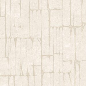Beige Arte Solco 30360 Ivory behang met een organisch, lineair reliëfpatroon.