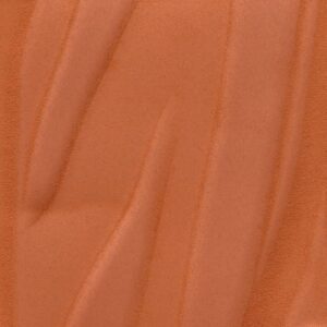 warm rood 3 D textielbehang met bladeren op een velours ondergrond