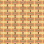 meerkleurig Elitis Rythme behang met een vintage meerkleurig blokpatroon op een creme kleurige zijde