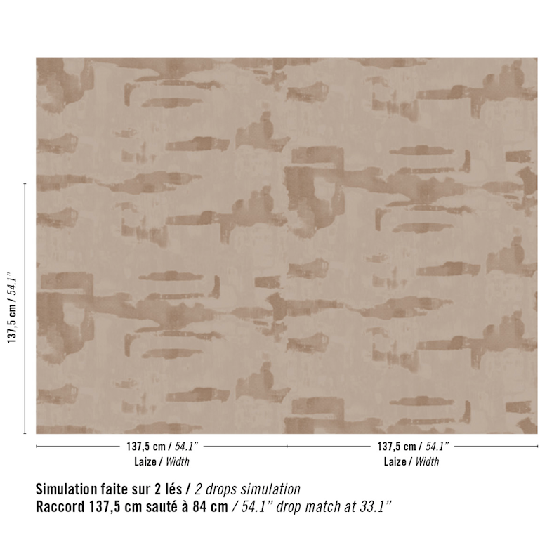 Patroon van een 3D textielbehang met een abstract patroon