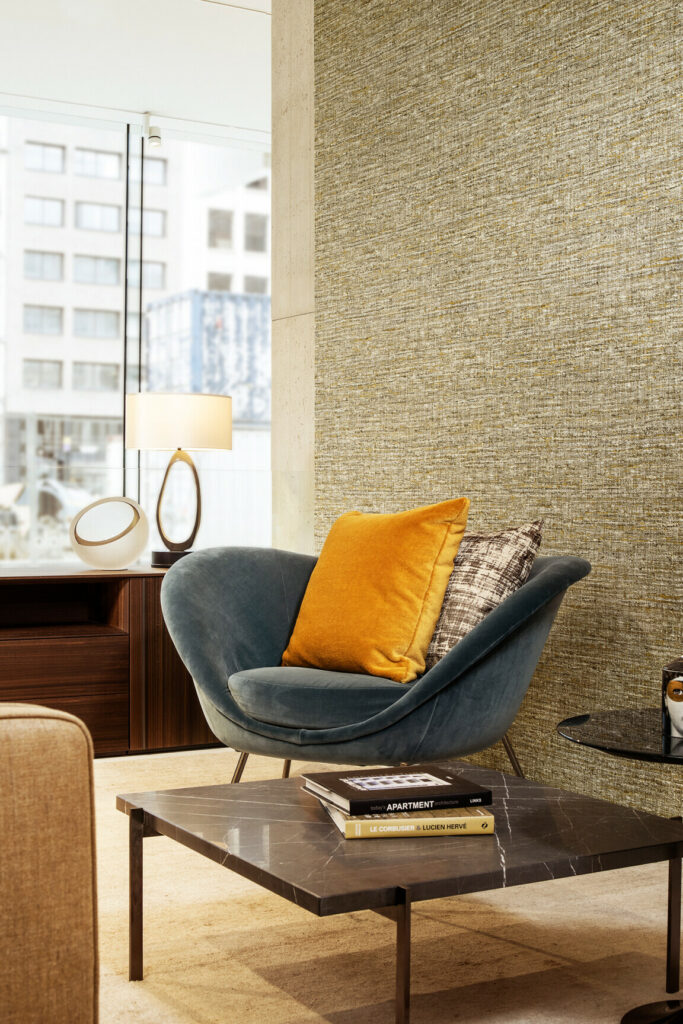 Arte Lino Aspero behang in kleur 40540 (40540) - Interieur impressie