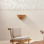 Arte Luster Abalone behang in kleur Pearl (70320) - Interieur impressie