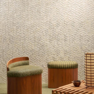 Arte Luster Lucea behang in kleur Coquille (70311) - Interieur impressie