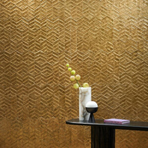 Arte Luster Lucea behang in kleur Marigold (70313) - Interieur impressie