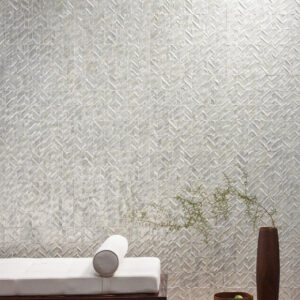 Arte Luster Perula behang in kleur Pearl (70300) - Interieur impressie