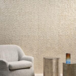 Arte Luster Perula behang in kleur Coquille (70301) - Interieur impressie