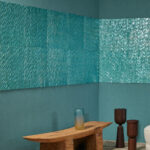 Arte Luster Perula behang in kleur Lagune (70303) - Interieur impressie