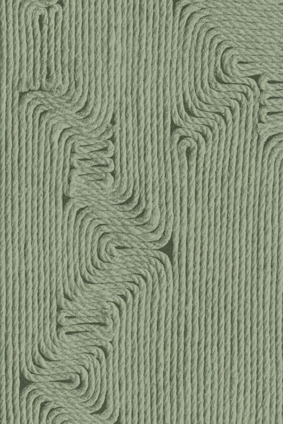 Arte Manila Edge behang in kleur Olive (64523) - Product close-up