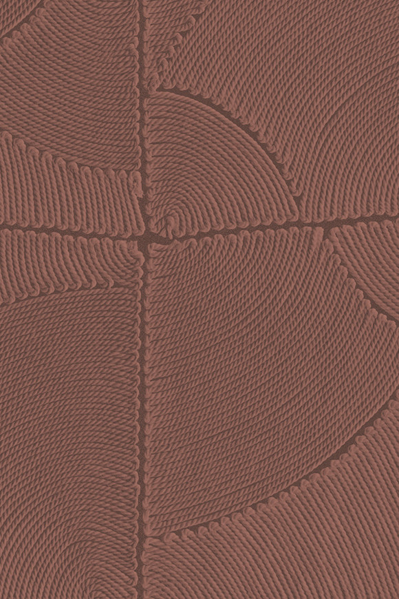 Arte Manila Atlas behang in kleur Brick (64535) - Product close-up