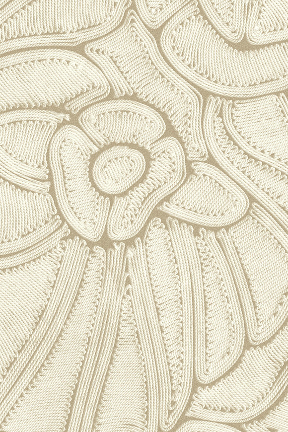 Arte Manila Flore behang in kleur Bone (64541) - Product close-up