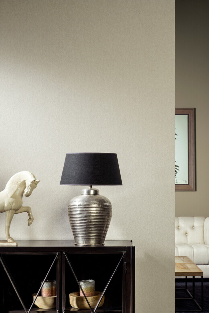 Flamant les unis linens Lin behang in kleur Plume (78000) - Interieur impressie