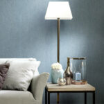 Flamant les unis linens Lin behang in kleur Midnight Blue (78024) - Interieur impressie