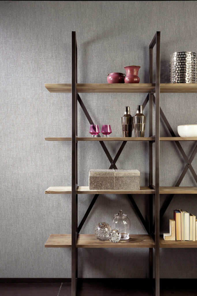 Flamant les unis linens Lin behang in kleur Pave du Nord (78025) - Interieur impressie