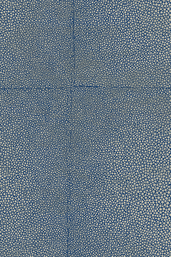 Arte Icons Shagreen behang in kleur Monaco Blue (85523) - Product close-up