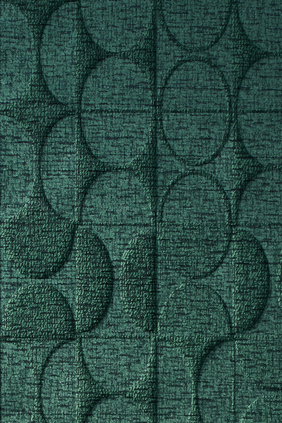 Arte Icons Curve behang in kleur Petrol (85552) - Product close-up