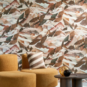 Arte Alaya Manali behang in kleur Sepia Clouds (11551) - Interieur impressie