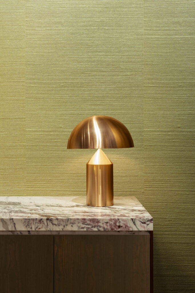 Arte All naturals Agave behang in kleur Olive (90531A) - Interieur impressie