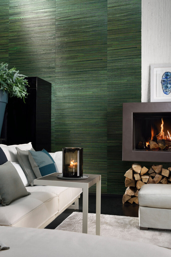 Arte All naturals Casalian behang in kleur Evergreen (14029A) - Interieur impressie