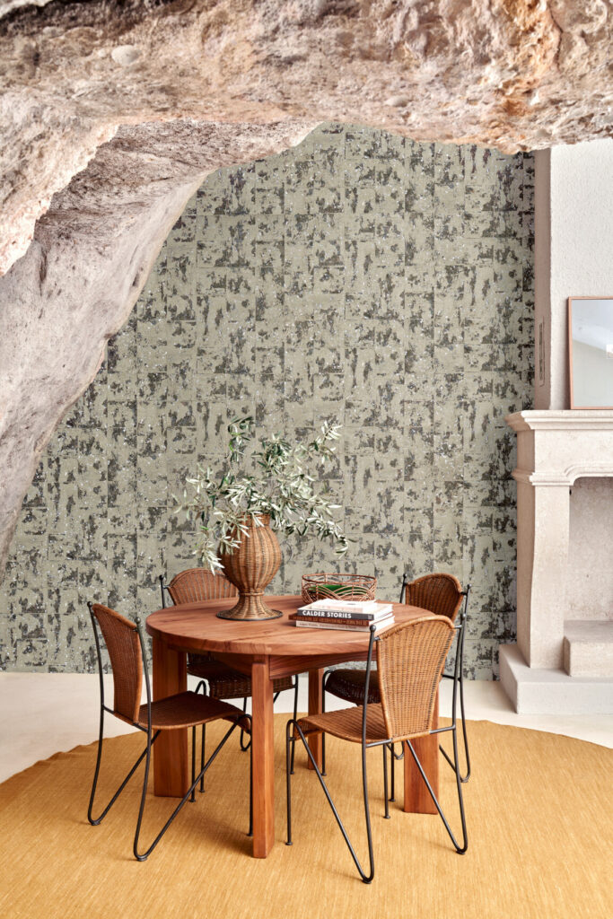 Arte All naturals Eclat behang in kleur Smoke (48042A) - Interieur impressie