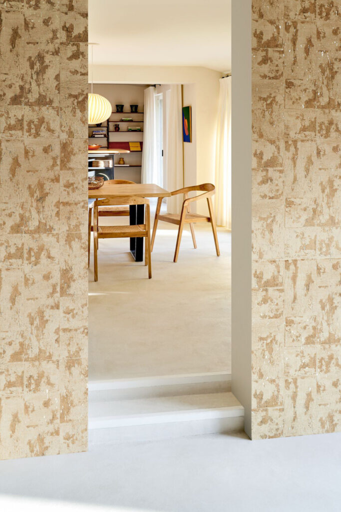 Arte All naturals Eclat behang in kleur Tan (48045A) - Interieur impressie