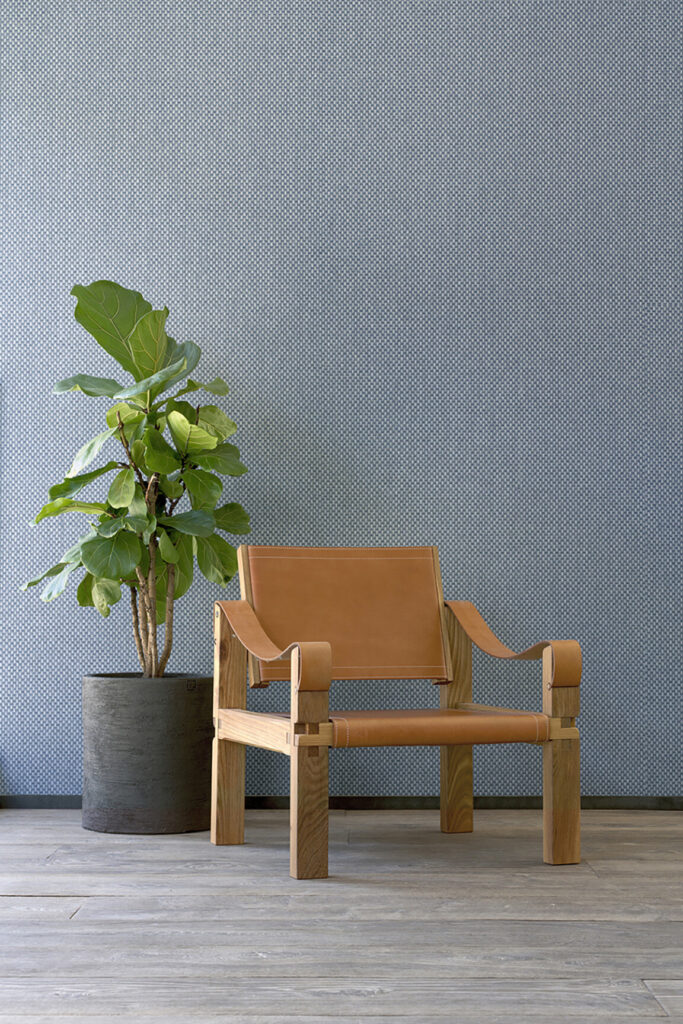 Arte All naturals Ferox behang in kleur Denim (28062A) - Interieur impressie