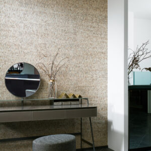 Arte All naturals Fringe behang in kleur Bister (40321A) - Interieur impressie