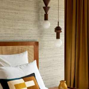 Arte All naturals Infini behang in kleur Mushroom (48021A) - Interieur impressie