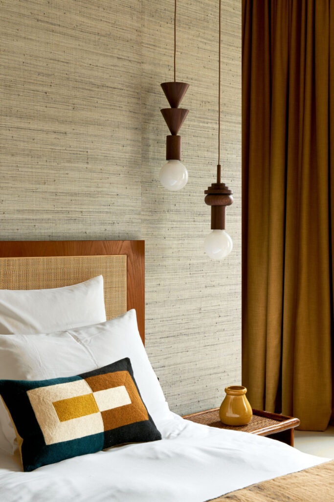 Arte All naturals Infini behang in kleur Mushroom (48021A) - Interieur impressie