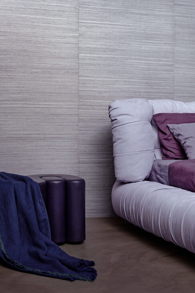 Arte All naturals Line behang in kleur Lilac (80708C) - Interieur impressie