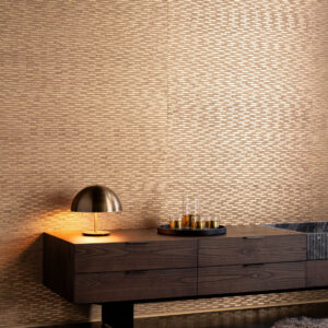 Arte All naturals Papyrus behang in kleur Sahara (48553A) - Interieur impressie