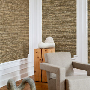 Arte All naturals Ruban behang in kleur Oak (48071A) - Interieur impressie