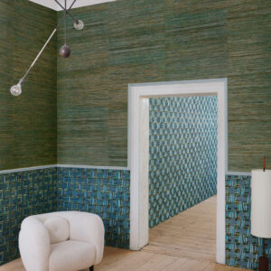 Arte All naturals Sambe behang in kleur Natural Emerald (54551A) - Interieur impressie