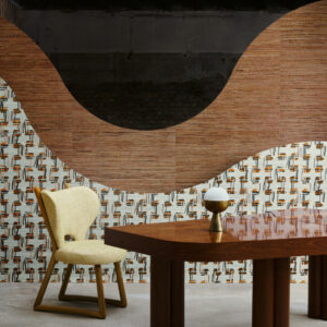 Arte All naturals Sambe behang in kleur Natural Black (54552A) - Interieur impressie