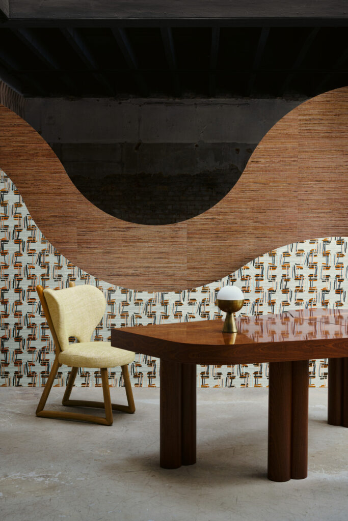 Arte All naturals Sambe behang in kleur Natural Black (54552A) - Interieur impressie