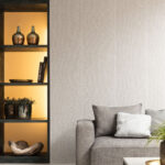 Arte All naturals Uno behang in kleur Bone (46550A) - Interieur impressie