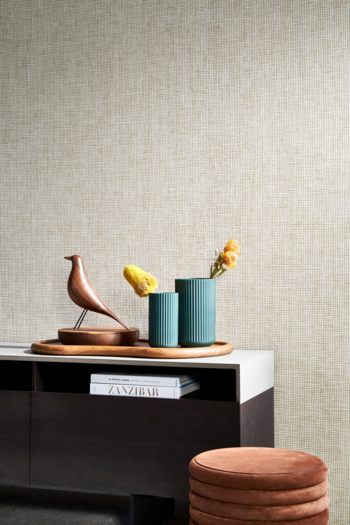 Arte All naturals Waffle weave behang in kleur Camouflage White (85534A) - Interieur impressie