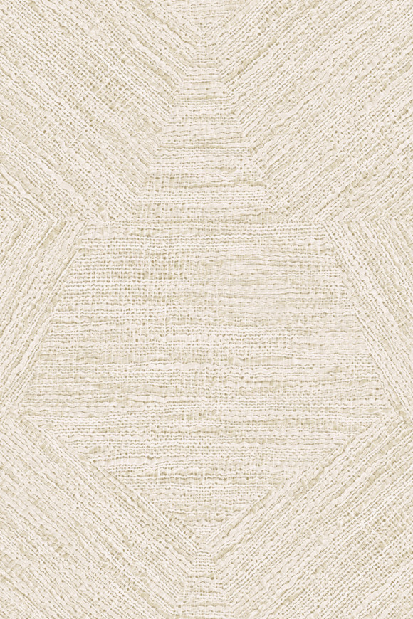 Arte Antigua Pentagono behang in kleur Ivory (33040) - Product close-up