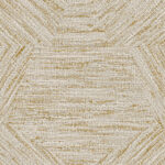 Arte Antigua Pentagono behang in kleur Straw (33042) - Product close-up