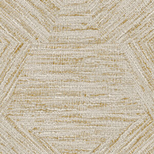 Arte Antigua Pentagono behang in kleur Straw (33042) - Product close-up