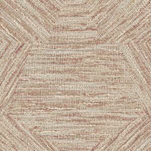 Arte Antigua Pentagono behang in kleur Maroon (33045) - Product close-up