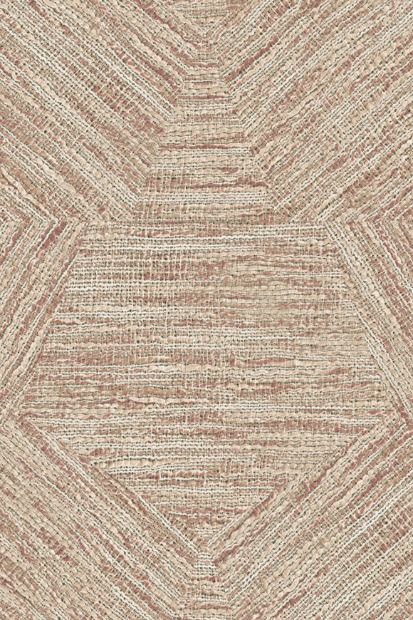 Arte Antigua Pentagono behang in kleur Maroon (33045) - Product close-up